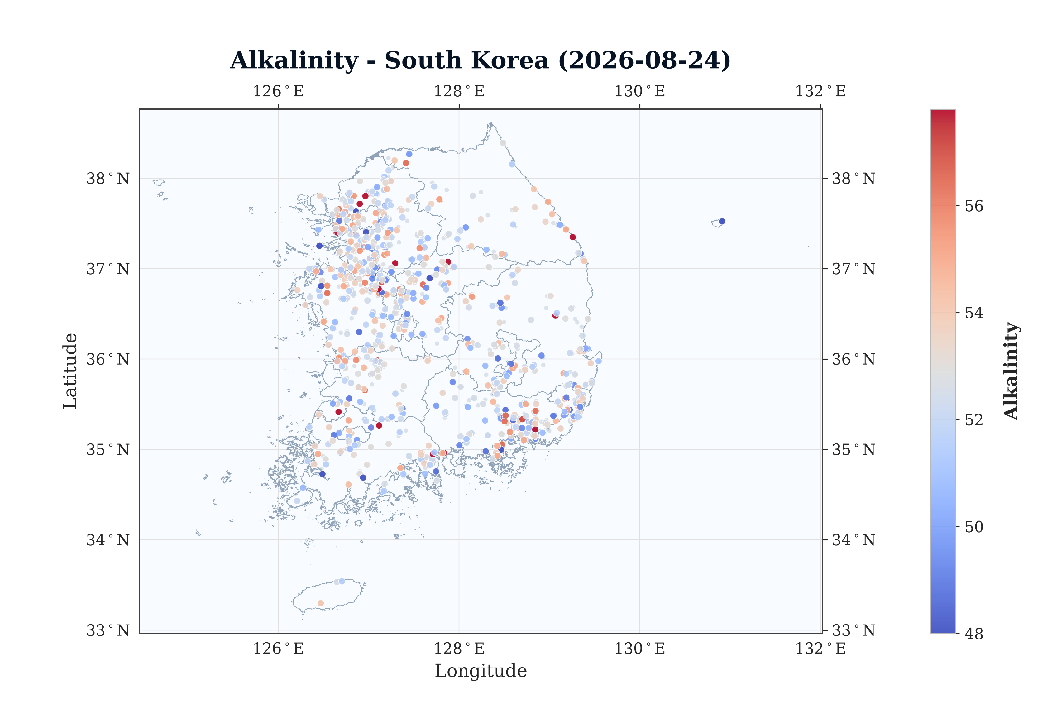 Alkalinity Spatial Map