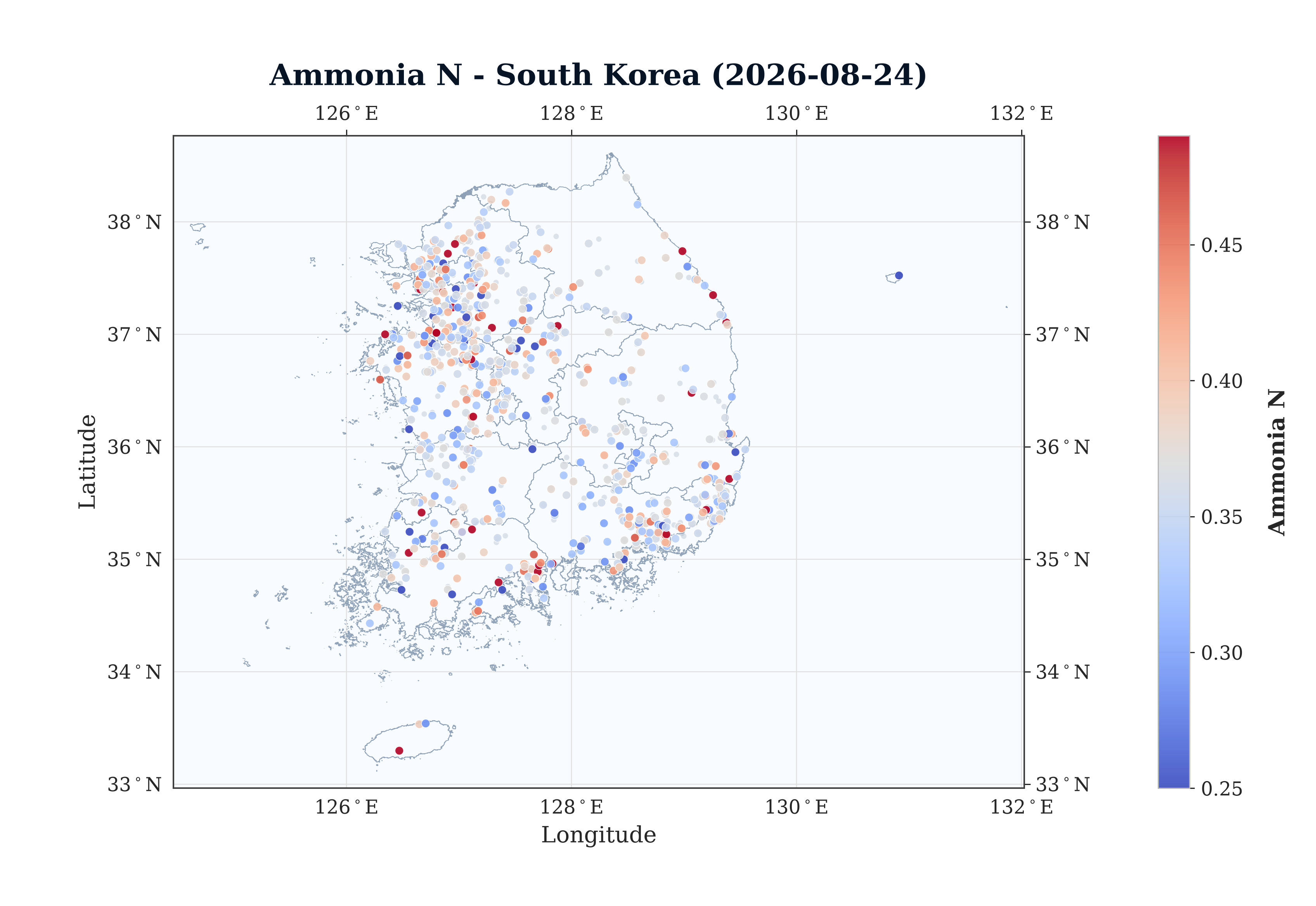 Ammonia N Spatial Map