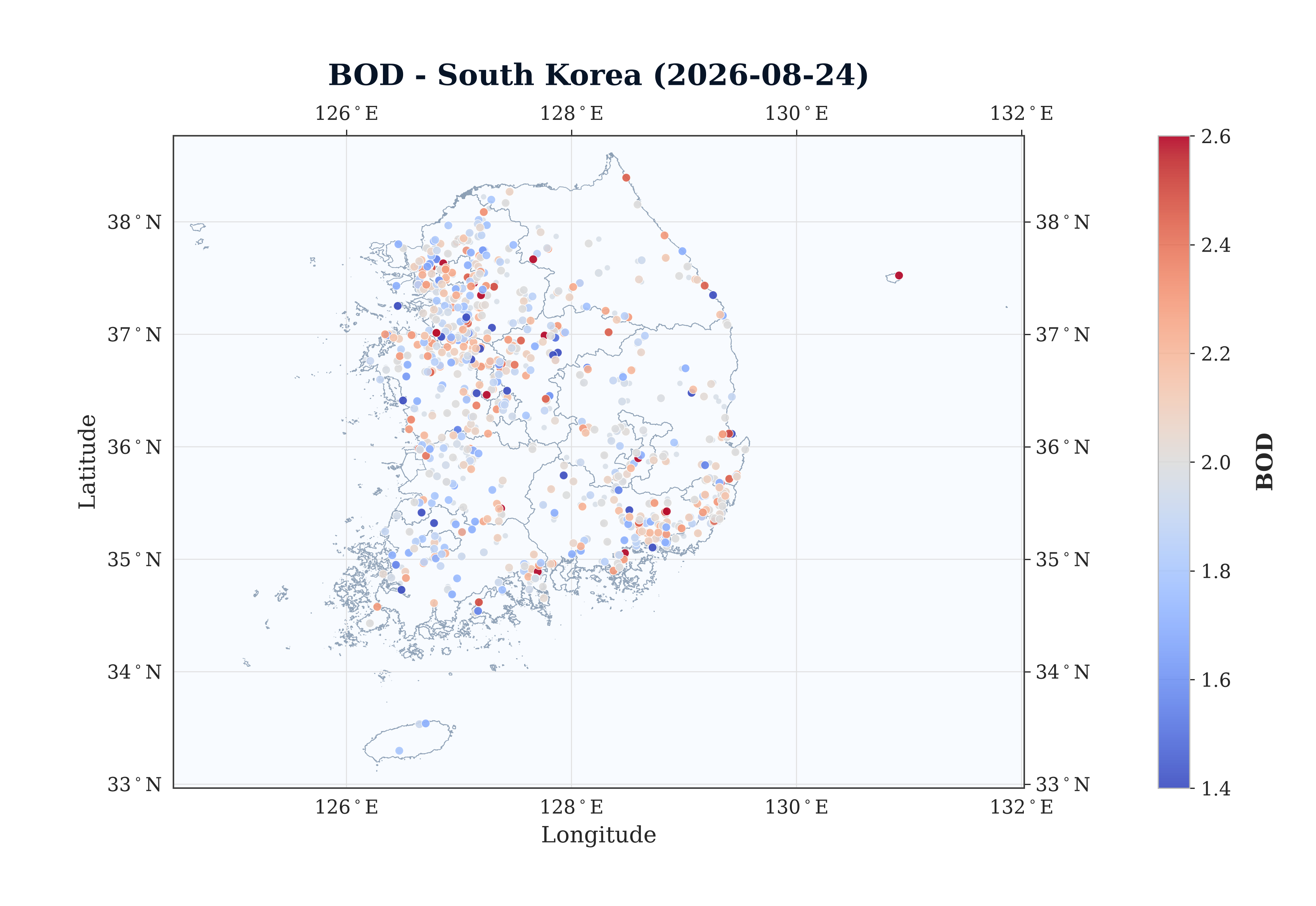 BOD Spatial Map