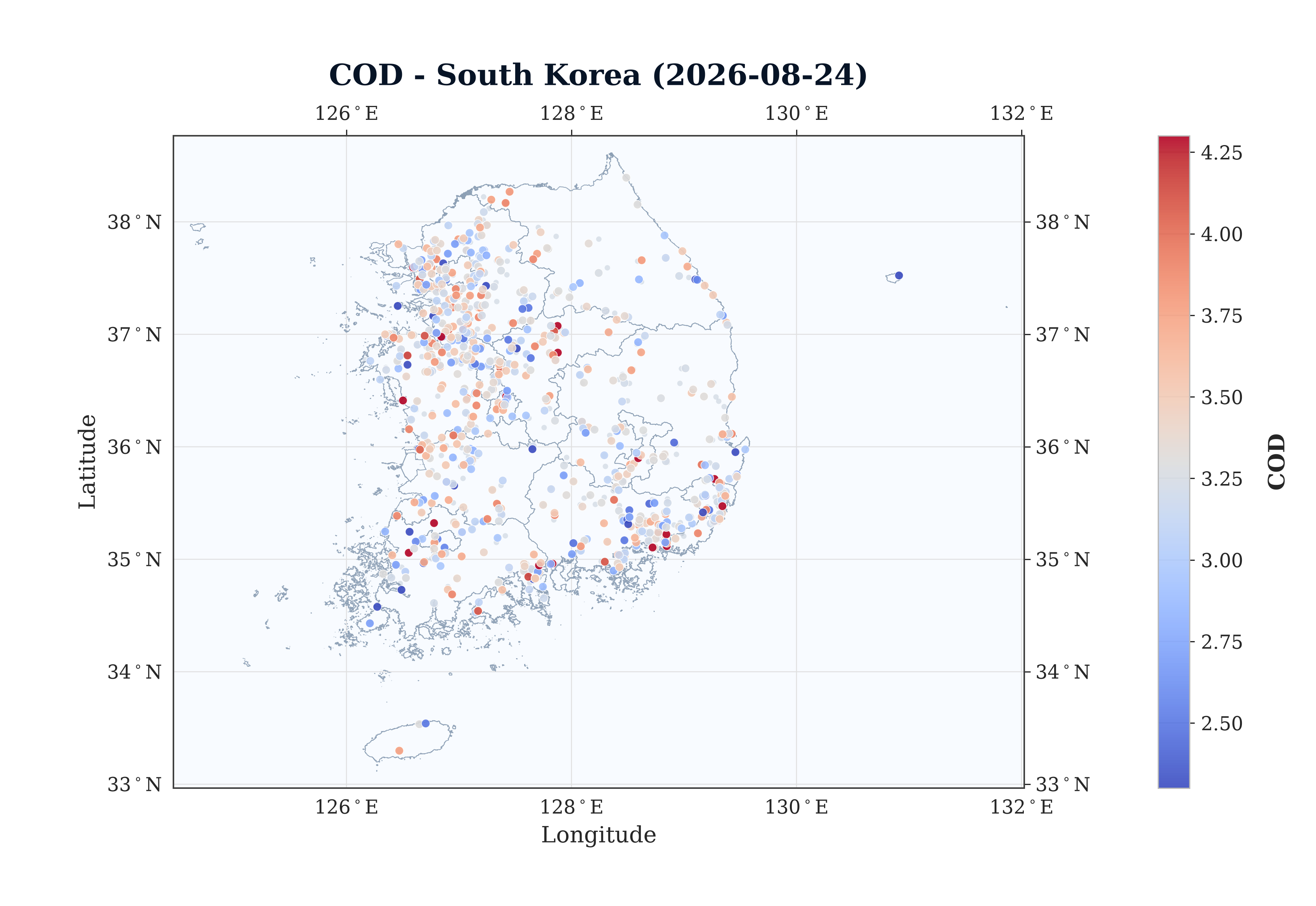 COD Spatial Map