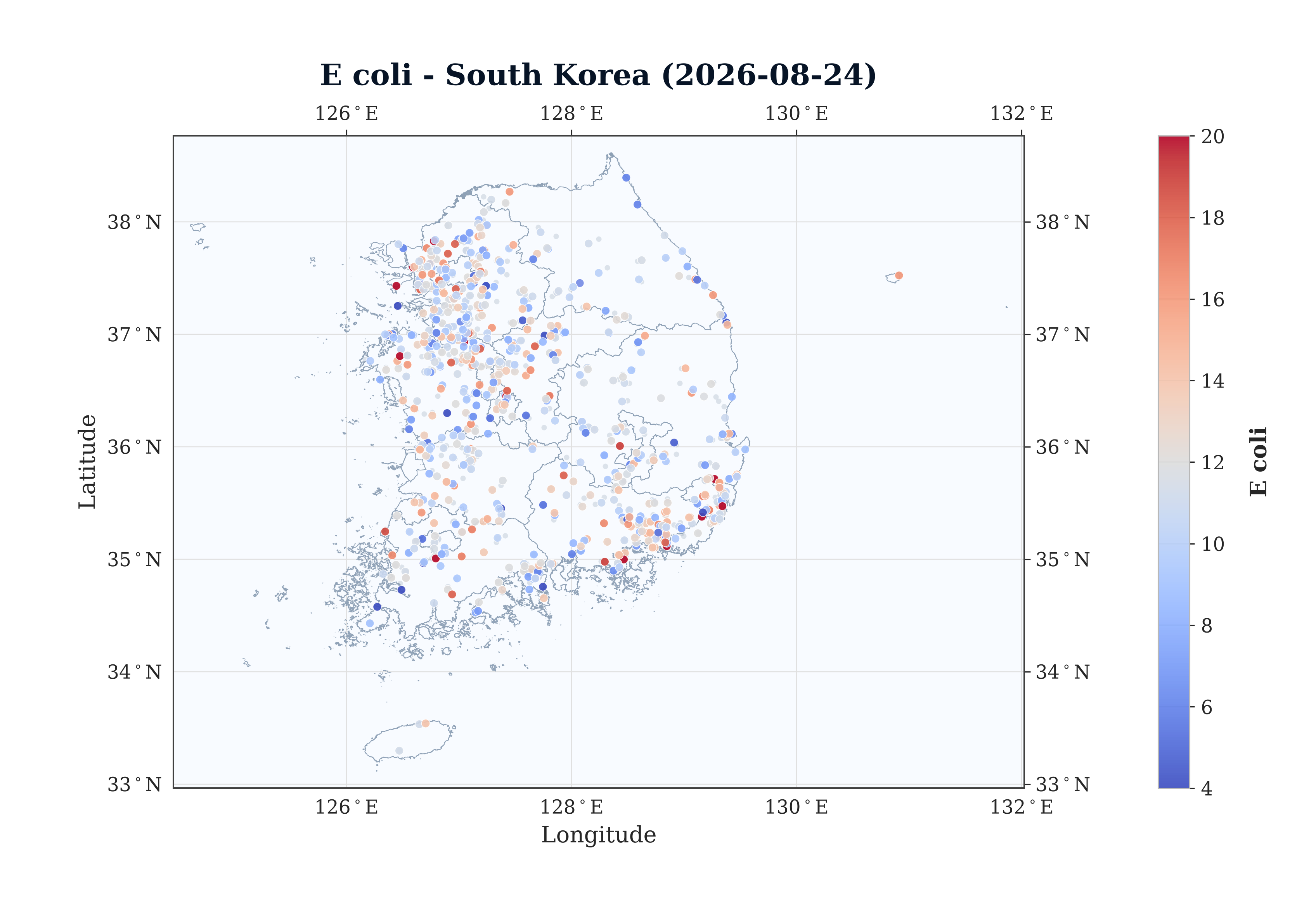 E coli Spatial Map