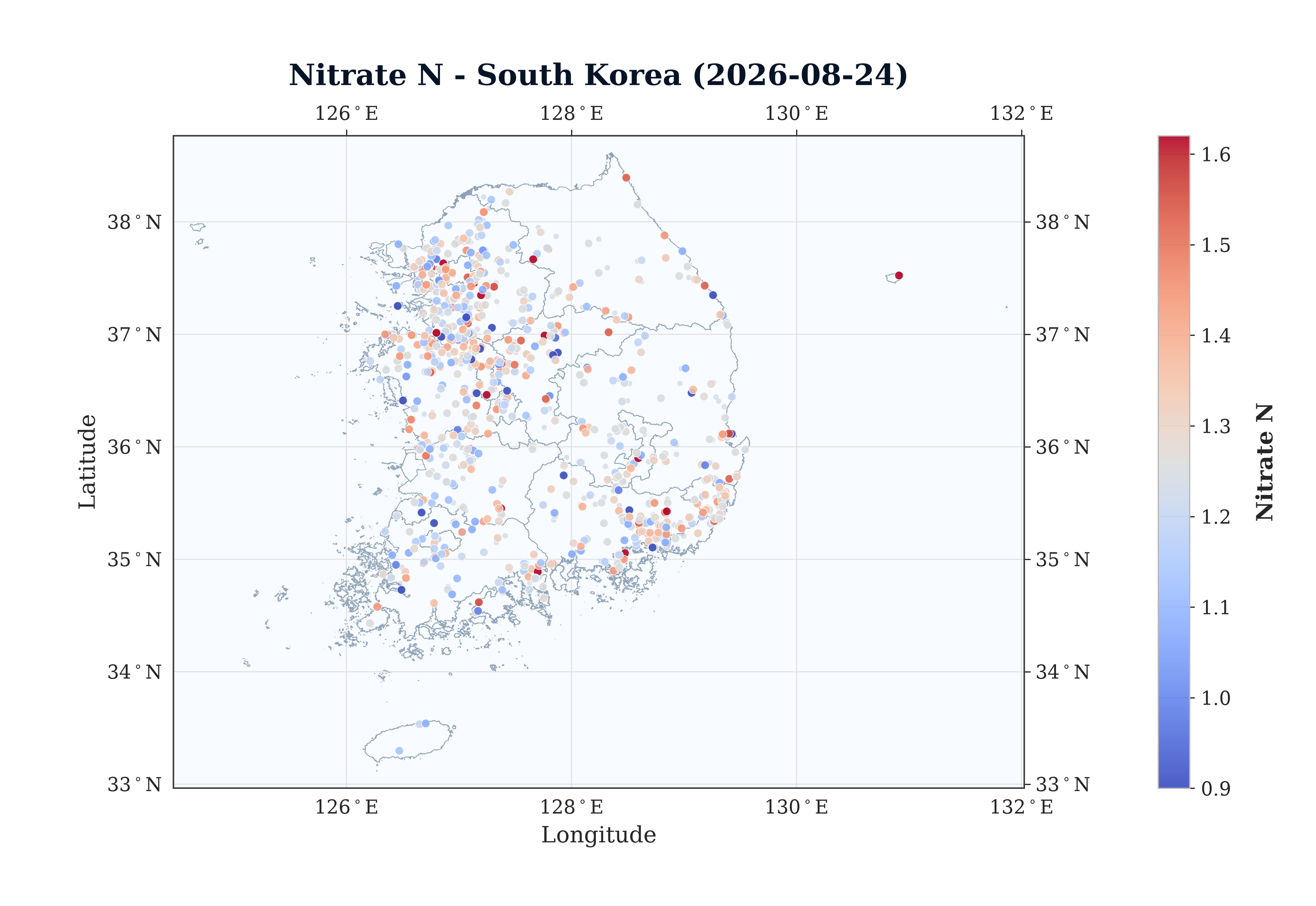 Nitrate N Spatial Map