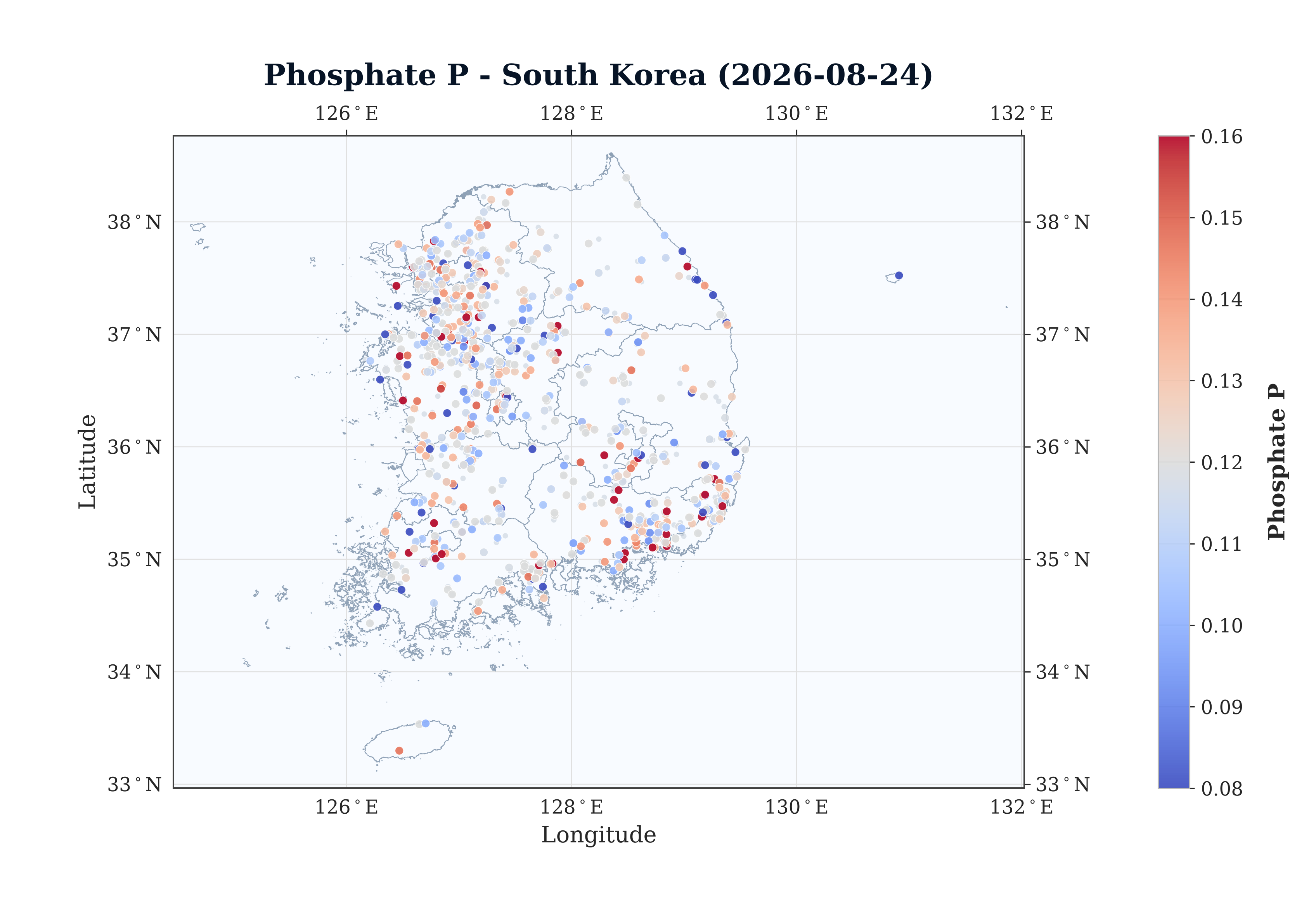 Phosphate P Spatial Map