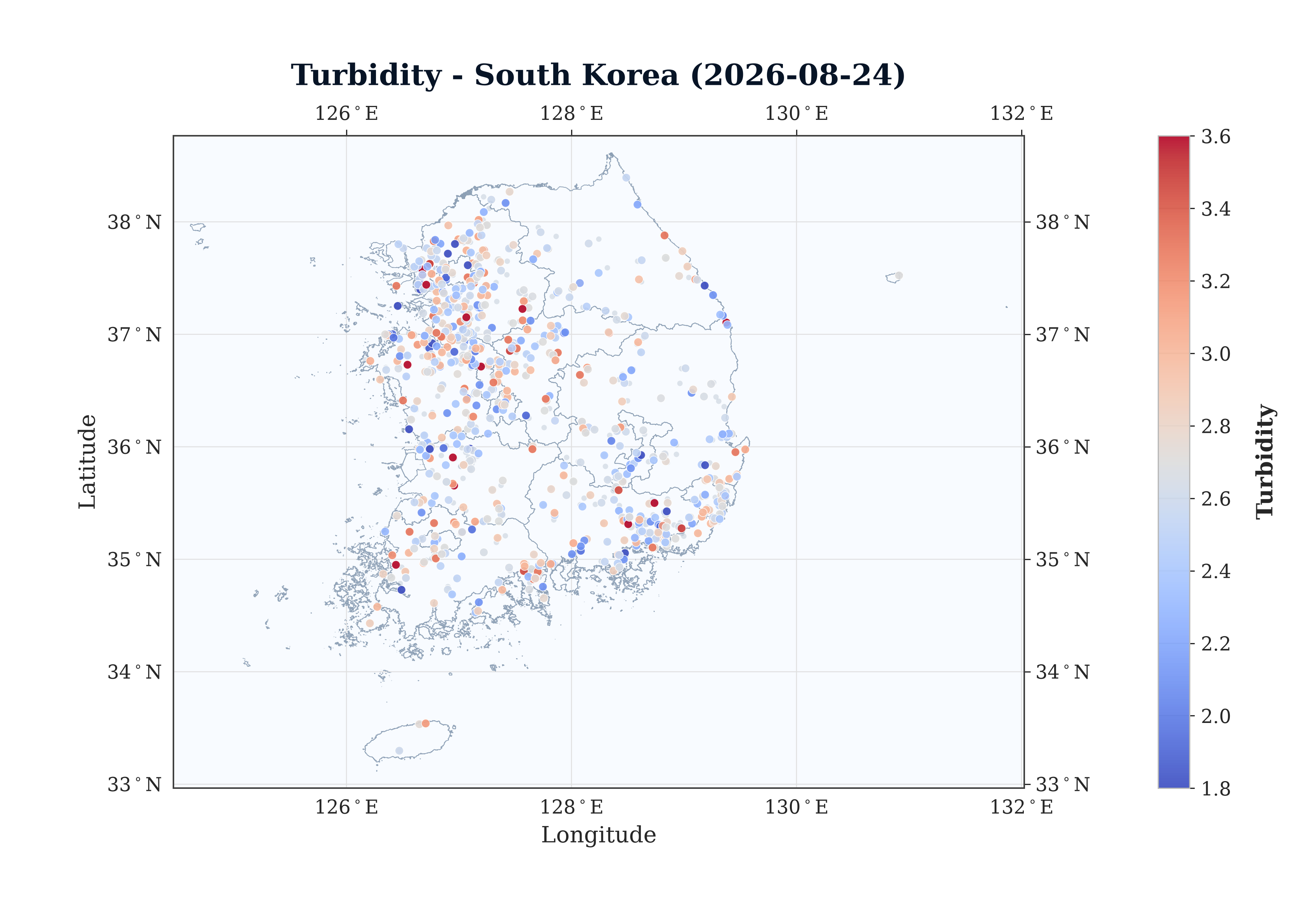 Turbidity Spatial Map